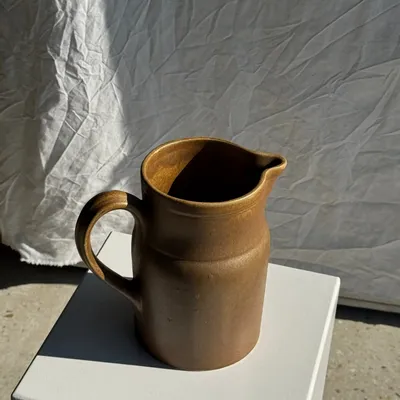 Carafes - Grande carafe en grès Digoin France H22 - OFFICE OBJETS