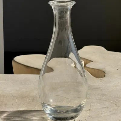 Carafes - Single oval glass carafe H 26.5cm - OFFICE OBJETS