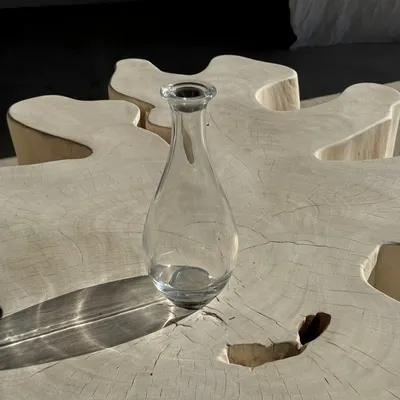 Carafes - Single oval glass carafe H 26.5cm - OFFICE OBJETS