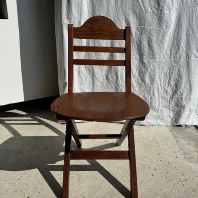 Chaises - Chaise vintage pliante en bois - OFFICE OBJETS