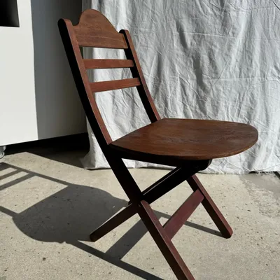 Chaises - Chaise vintage pliante en bois - OFFICE OBJETS