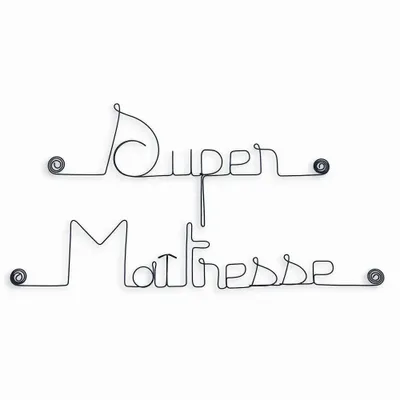 Autres décorations murales - Cadeau de fin d'année scolaire " Super Maîtresse " - Déco - BIJOUX DE MUR