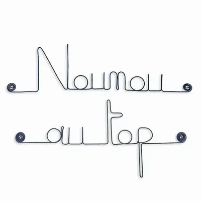 Other wall decoration - End of school year gift "Top nanny" - Decoration - BIJOUX DE MUR