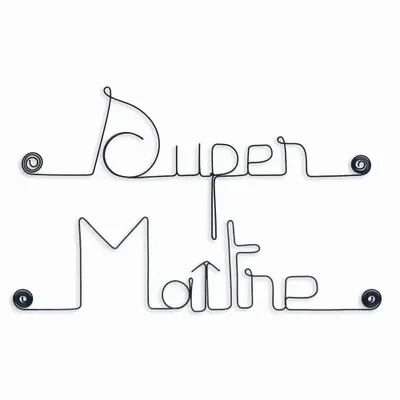 Other wall decoration - End of school year gift "Super teacher" - Decoration - BIJOUX DE MUR