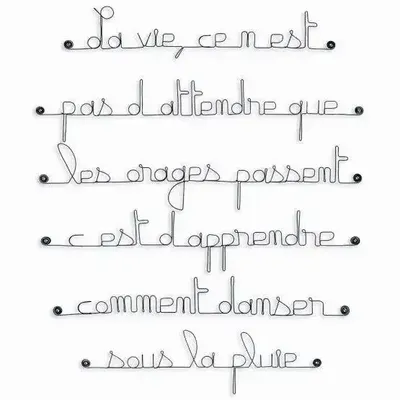 Other wall decoration - Quote about Life - Wall Decor - BIJOUX DE MUR