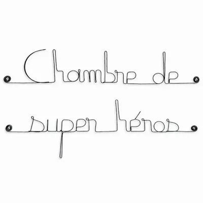 Autres décorations murales - Déco murale :" Chambre de super héros " - BIJOUX DE MUR