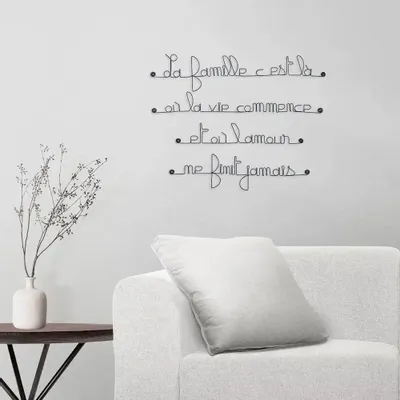 Other wall decoration - Wire Wall Decor - Family - BIJOUX DE MUR