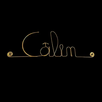 Other wall decoration - Wall decoration to pin - Small word in brass wire - BIJOUX DE MUR