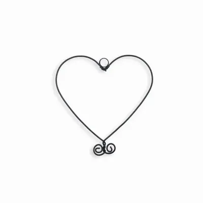 Autres décorations murales - Décoration murale en fil de fer " Trio Coeurs Panachés " - BIJOUX DE MUR