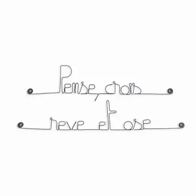 Autres décorations murales - Décoration Murale en Fil de Fer - Citation Chambre Rêves - BIJOUX DE MUR