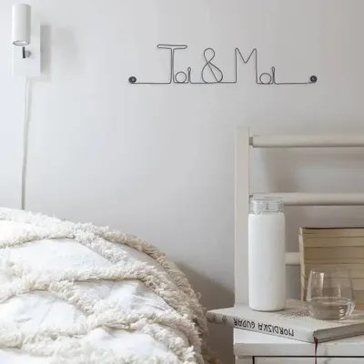 Other wall decoration - Wire Wall Decoration - You & Me - Valentine's Day - BIJOUX DE MUR