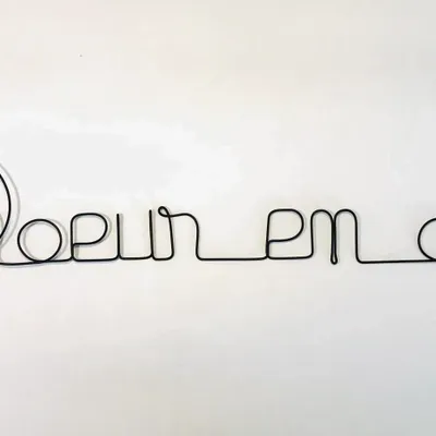 Other wall decoration - Golden Sister Wire Wall Decoration - BIJOUX DE MUR