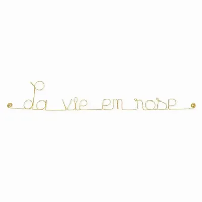 Other wall decoration - La vie en rose Gold Brass Wall Decoration - BIJOUX DE MUR