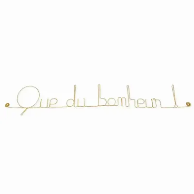 Other wall decoration - Gold Brass Wall Decor - Pure Happiness! - BIJOUX DE MUR