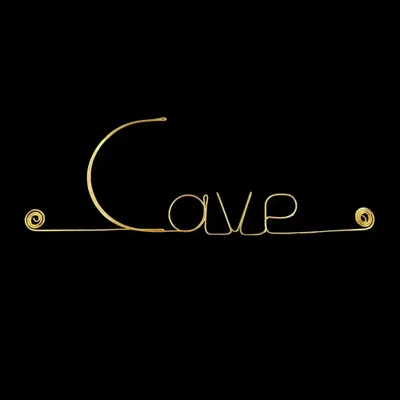 Other wall decoration - Gold Brass Wall Decor - "Cellar" Door Sign - BIJOUX DE MUR