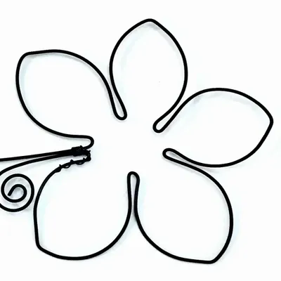 Other wall decoration - Daisy Flower - "Love" - ​​Wire Wall Decoration - BIJOUX DE MUR