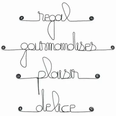 Other wall decoration - Set of small metal words for "CUISINE" - BIJOUX DE MUR