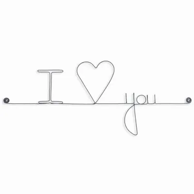 Other wall decoration - Love message: I love you - Valentine's Day - Wedding - BIJOUX DE MUR