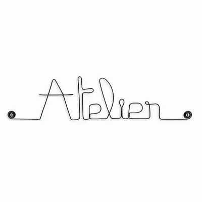 Other wall decoration - Wire word "Workshop" - BIJOUX DE MUR
