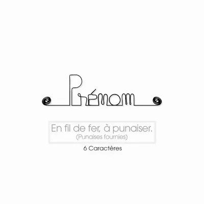 Children's decorative items - Word, First name, City name to personalize - Short - BIJOUX DE MUR