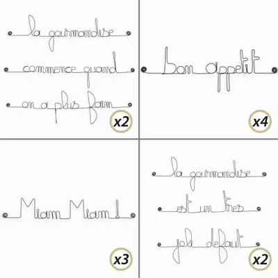 Autres décorations murales - PACK IMPLANTATION 10% OFF : Cuisine - BIJOUX DE MUR