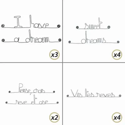 Autres décorations murales - Pack Implantation 10% OFF : Déco Chambre Rêves - BIJOUX DE MUR