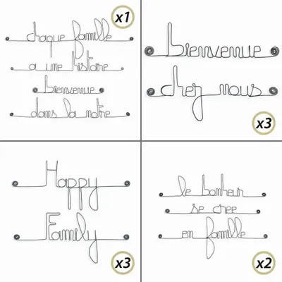 Other wall decoration - 10% OFF Implementation Pack: Family - BIJOUX DE MUR