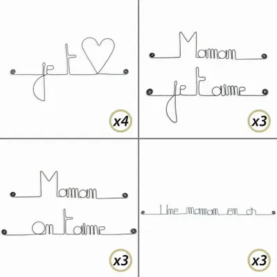 Autres décorations murales - Pack Implantation 10% off :Cadeau Fêtes des Mères - BIJOUX DE MUR