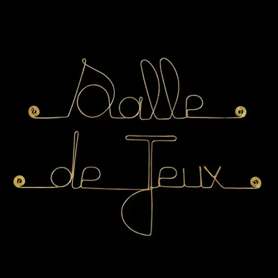 Other wall decoration - Games Room Door Sign - Gold Brass Decoration - BIJOUX DE MUR