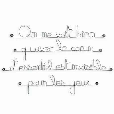 Other wall decoration - Wall Sculpture on Love - BIJOUX DE MUR