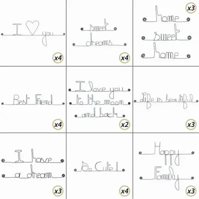 Autres décorations murales - Super Pack Implantation 15 % Off : Anglais ! - BIJOUX DE MUR