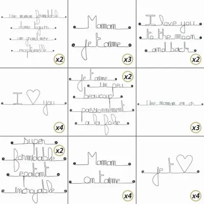 Other wall decoration - Super Pack Implantation 15% OFF : Cadeau Fête des Mères - BIJOUX DE MUR