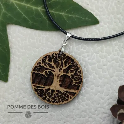 Bijoux - Collier - Arbre de vie (foncé) - POMME DES BOIS