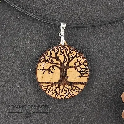 Bijoux - Collier - Arbre de vie (clair) - POMME DES BOIS