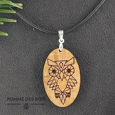 Bijoux - Collier - Hiboux Chouette - POMME DES BOIS