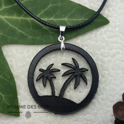 Bijoux - Collier - Palmiers - POMME DES BOIS