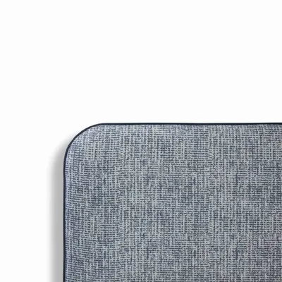 Lits - Lit rembourré Curve, double, king size, simple (160 x 200 cm) - BLUE BEAR