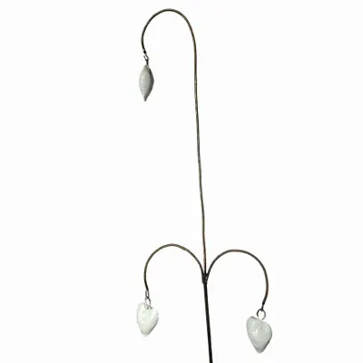 Outdoor decorative accessories - Recycled Metal Hearts Garden Spike 90cm - TERRE SAUVAGE