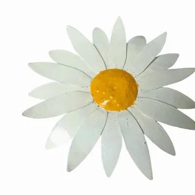Outdoor decorative accessories - Daisy Recycled Metal Garden Spike 9/22cm - TERRE SAUVAGE