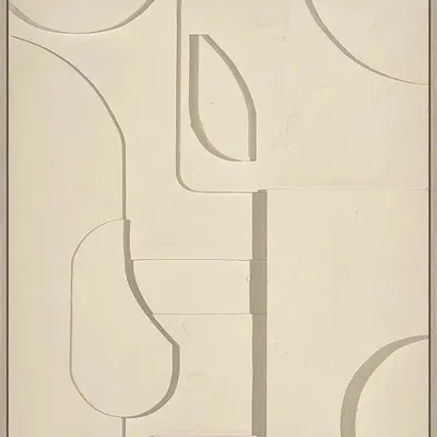 Services - 'Fornells 04 Gris' - Original Painting - 70x90 cm - PERSPECTIVA 10