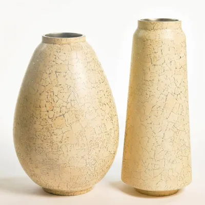 Vases - Olla 01 Egg Ivory, Handmade Vase Interior Design Piece - DV DESIGN