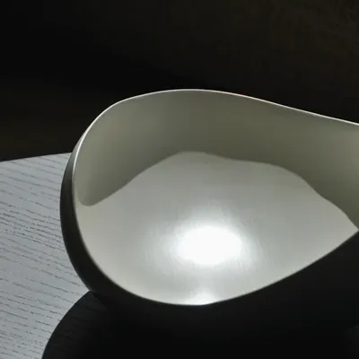 Objets de décoration - Dune Line White, Plateau fait main, pièce de décoration d'intérieur - DV DESIGN