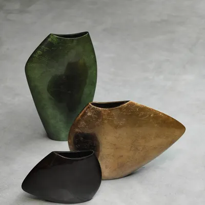 Vases - Tres L Green, Handmade Vase, Interior Design Piece - DV DESIGN