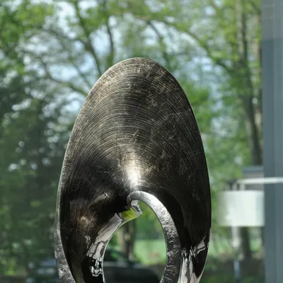 Objets design - Spiral Line Silver, Sculpture fait main, pièce de décoration intérieur - DV DESIGN