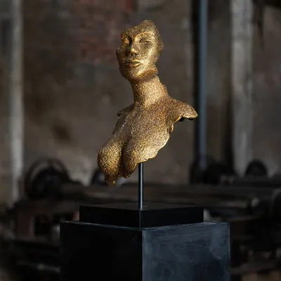 Sculptures, statuettes et miniatures - Donna Gold, Sculpture Fait Main Interieur Design - DV DESIGN