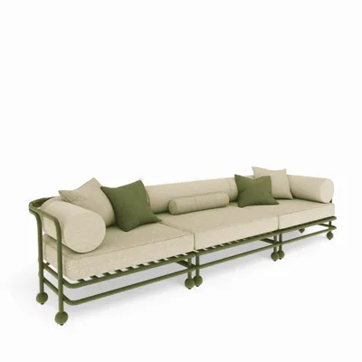 Canapés de jardin - Canapé trois places - FJAKA FURNITURE