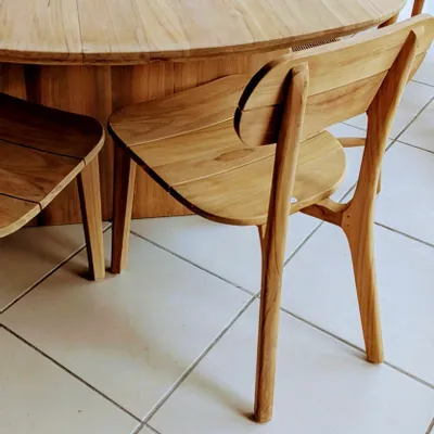 Chaises - Chaise en teck CHT40 - BALINAISA