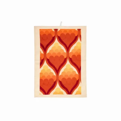 Dish towels - COCOTTE screen-printed tea towel 50x70 cm - BED AND PHILOSOPHY