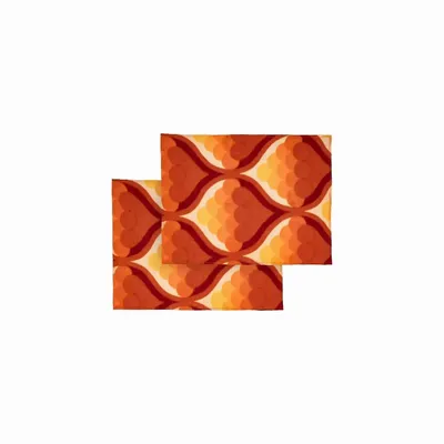 Placemats - Pair of CAKE screen-printed placemats 50x35 cm - BED AND PHILOSOPHY