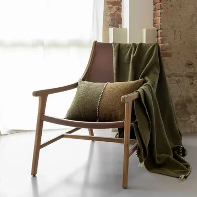 Fabric cushions - ESPRESSO cotton cushion cover 40x60 cm - BED AND PHILOSOPHY